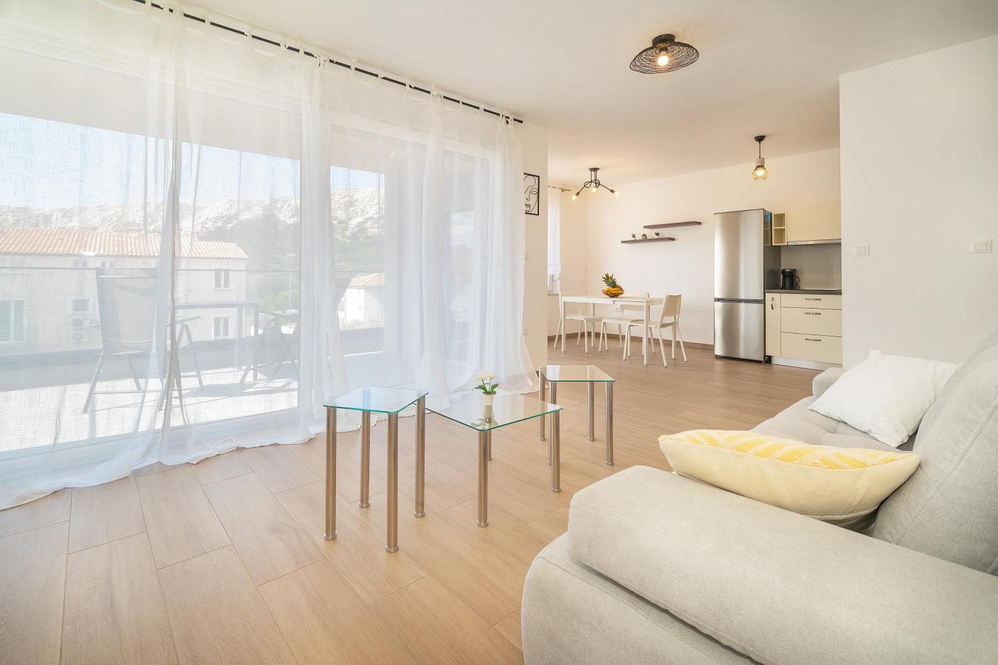 Poolside Apartments Anabella Baska  Bagian luar foto