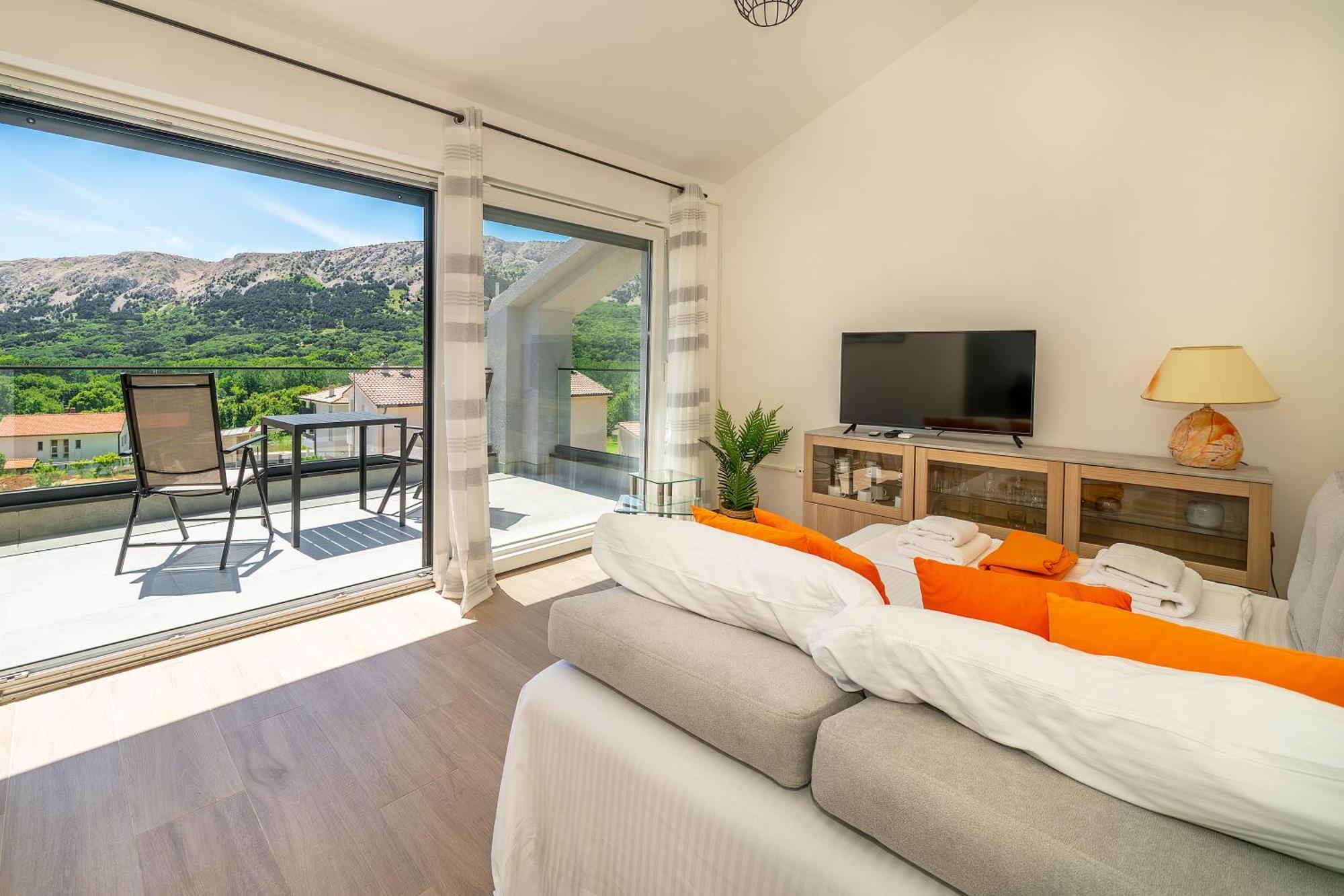 Poolside Apartments Anabella Baska  Bagian luar foto