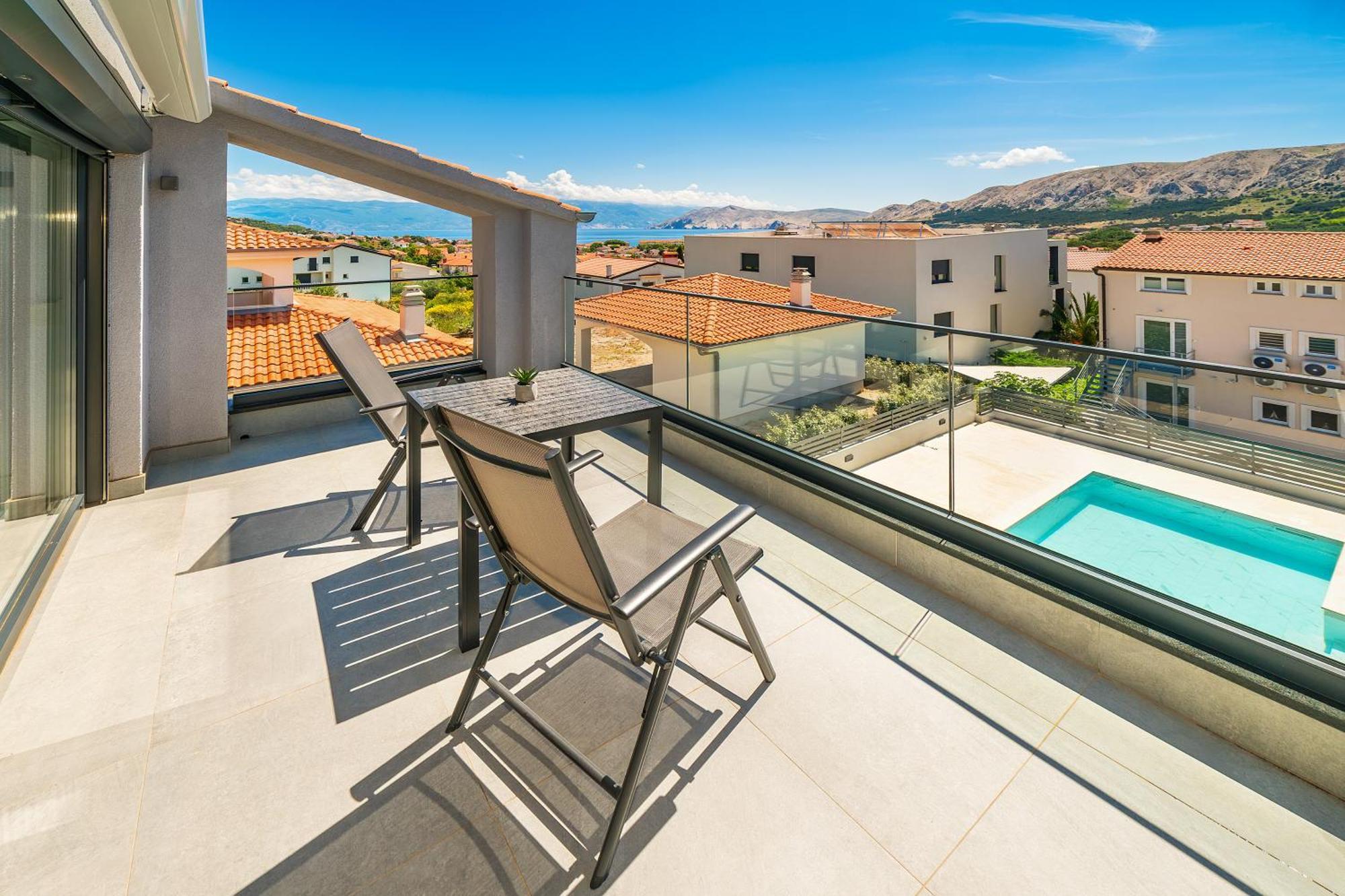 Poolside Apartments Anabella Baska  Bagian luar foto